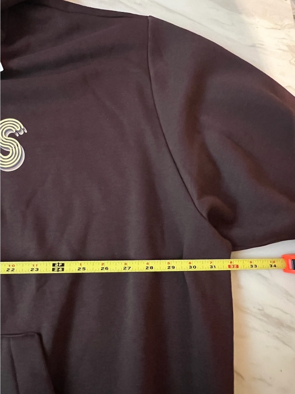 Adidas Brown Logo Hoodie Sweatshirt 4XLT Tall Pullover Kangaroo Pocket NWT - Picture 5 of 8